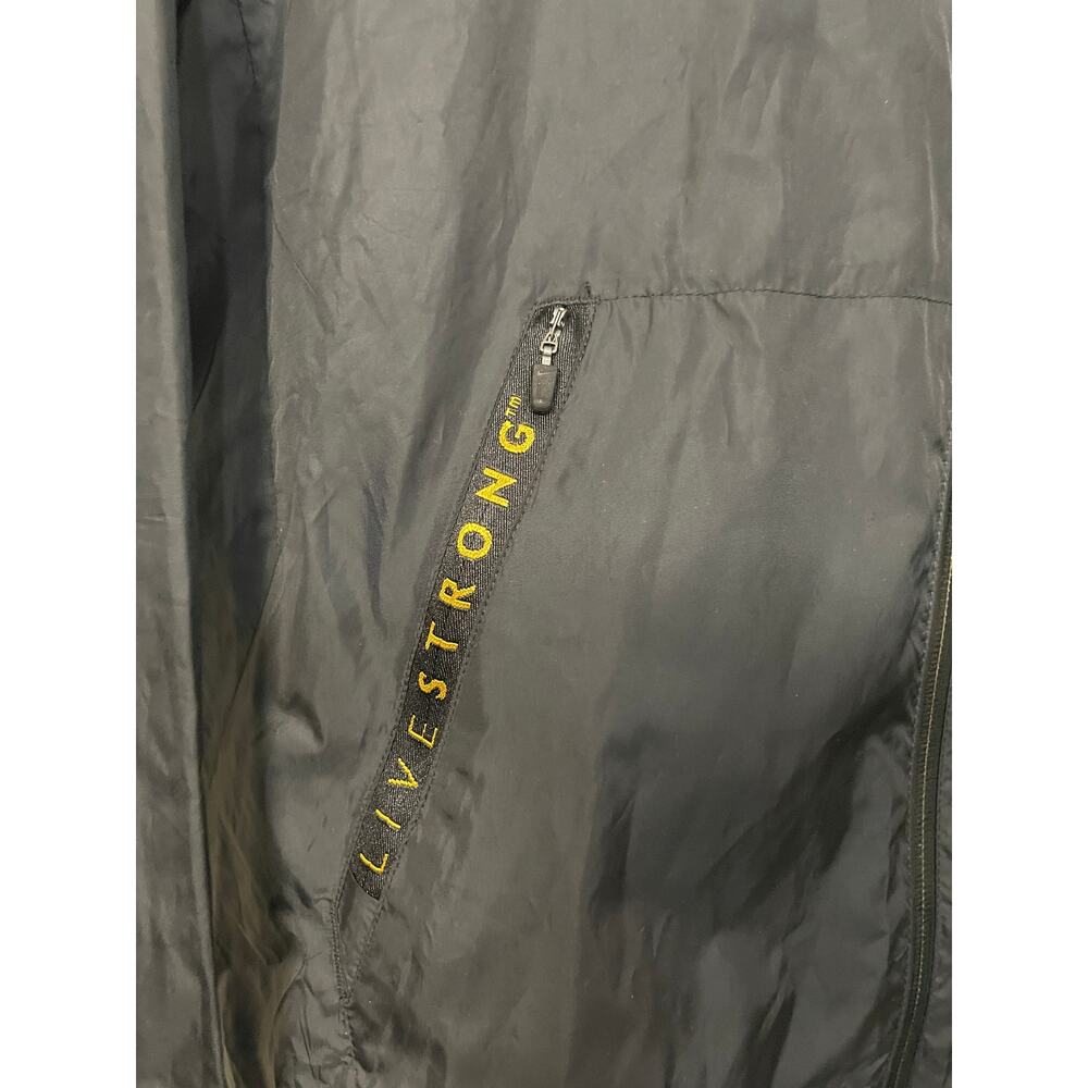 Nike Men's Windbreaker Black Gold Size Small Lightweight LIVESTRONG Edition - Picture 2 of 9